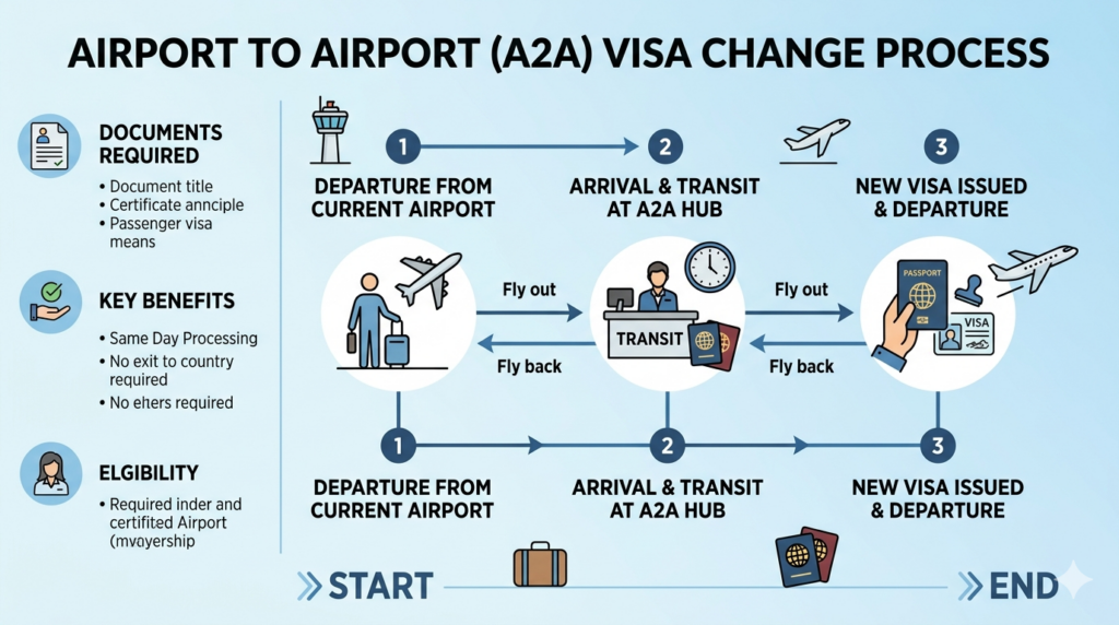 A2A visa Change process