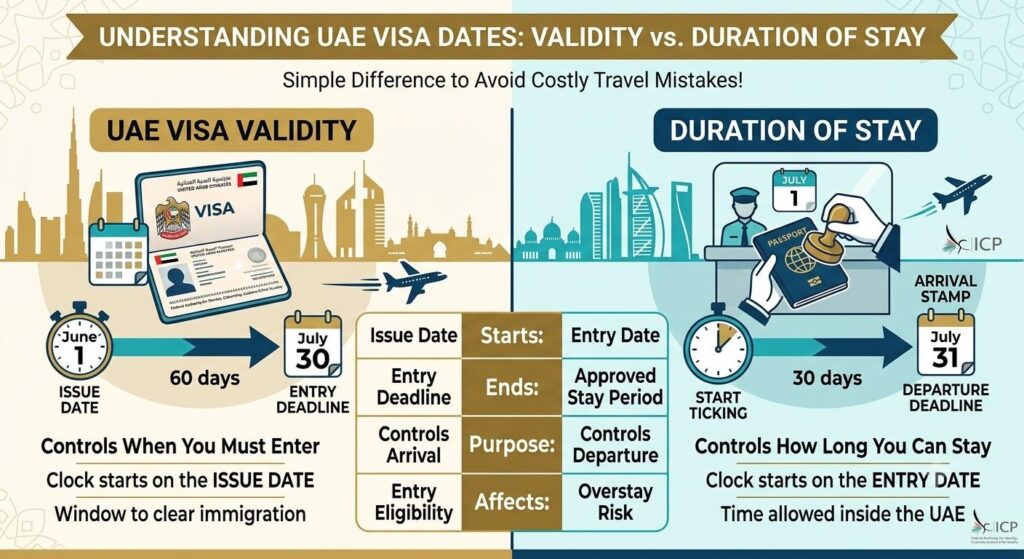 UAE Visa Validity vs Duration of Stay: What’s the Difference?