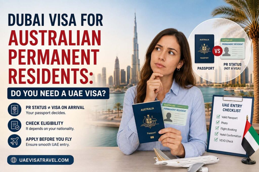 Dubai visa requirements for Australian permanent residents holding foreign passports